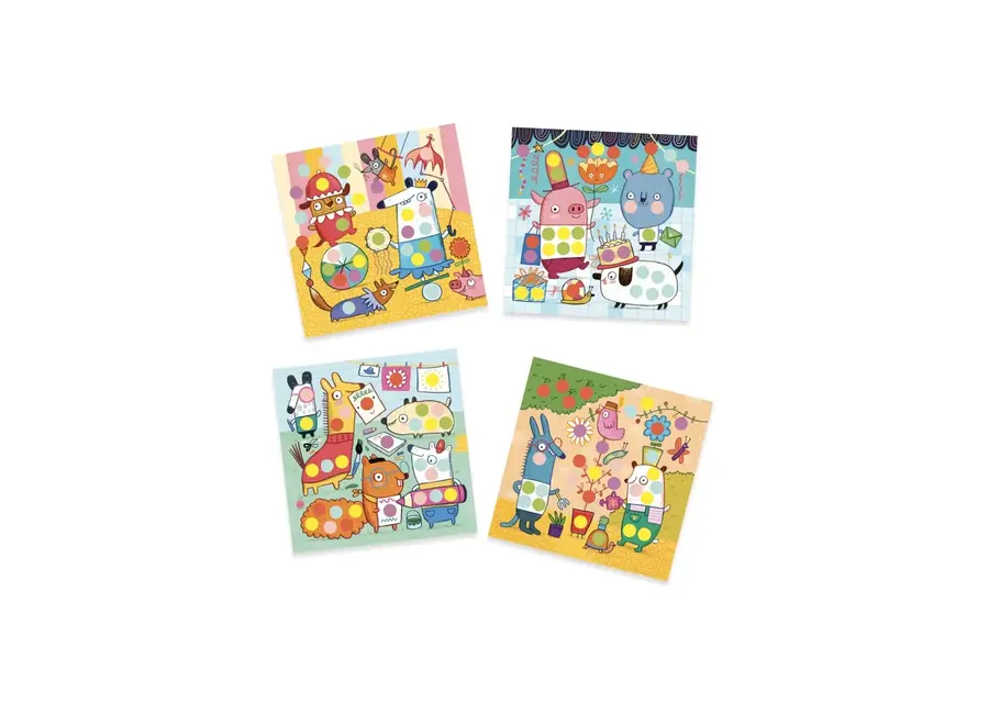 Create with stickers - Coloured dots