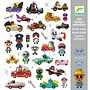 Textured stickers - Crazy motors