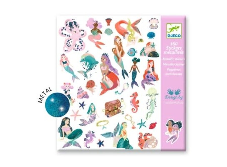 Textured stickers - Sparkly mermaids