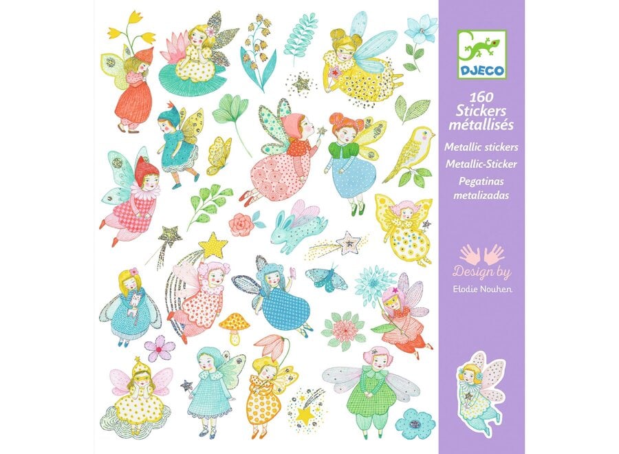 Textured stickers - Sparkly fairies