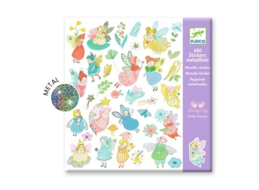 Textured stickers - Sparkly fairies