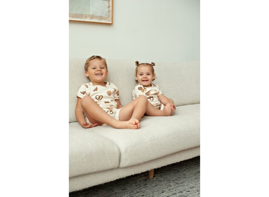 Baby pyama off white - Cosy crumbs