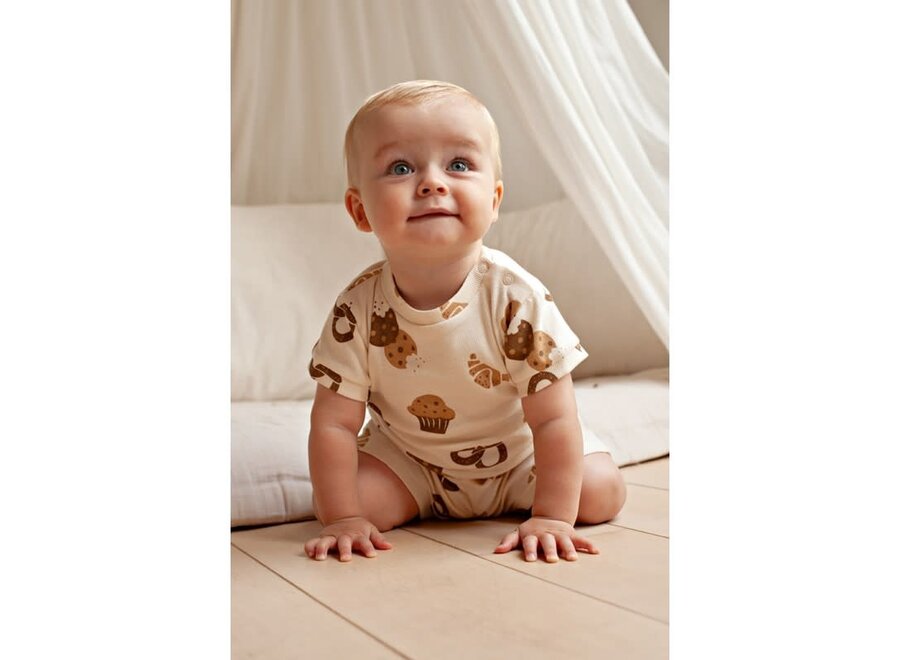 Baby pyama off white - Cosy crumbs