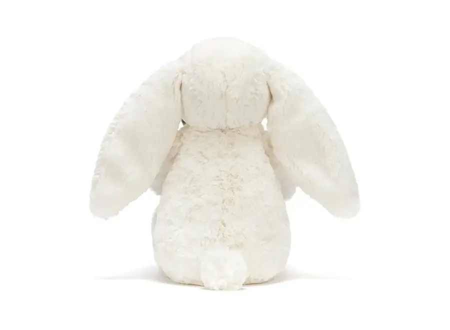 Cream bunny with plant
