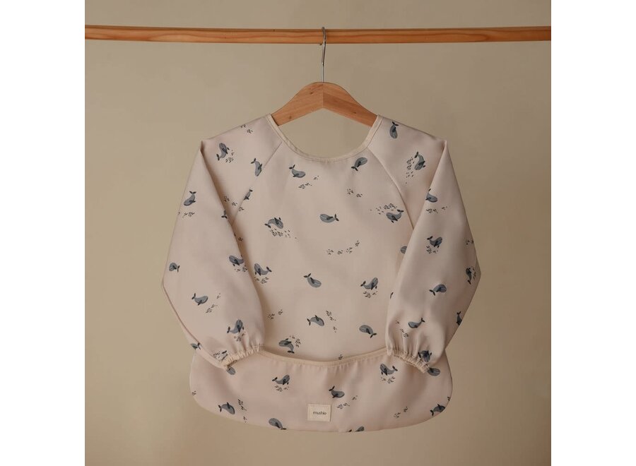 Longsleeve bib - Whales