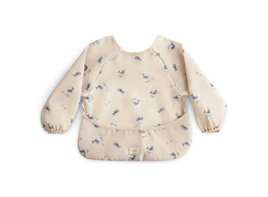 Longsleeve bib - Whales