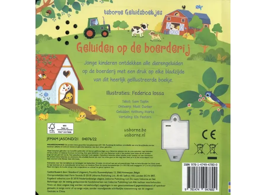 Geluidenboek - Op de boerderij (1+)