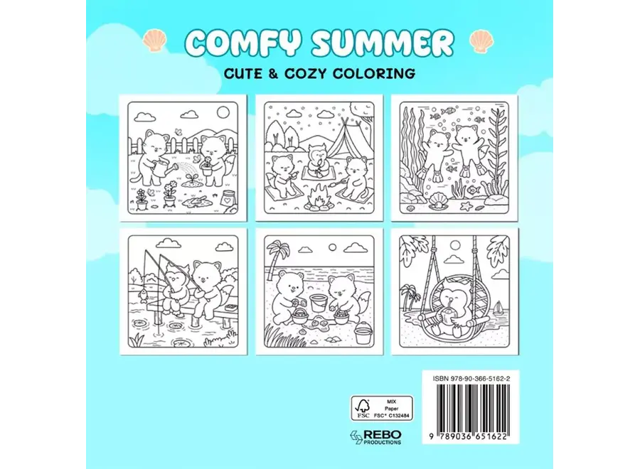 Cute & Cozy colouring - Comfy summer
