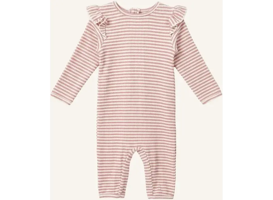 Fredo LS UV swimsuit - Misty rose