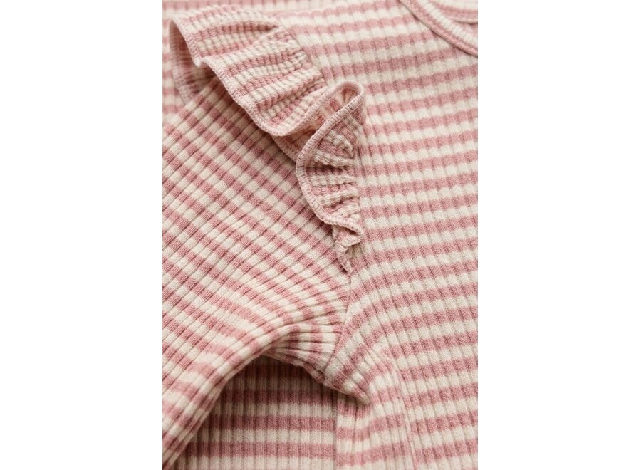 Fredo LS UV swimsuit - Misty rose