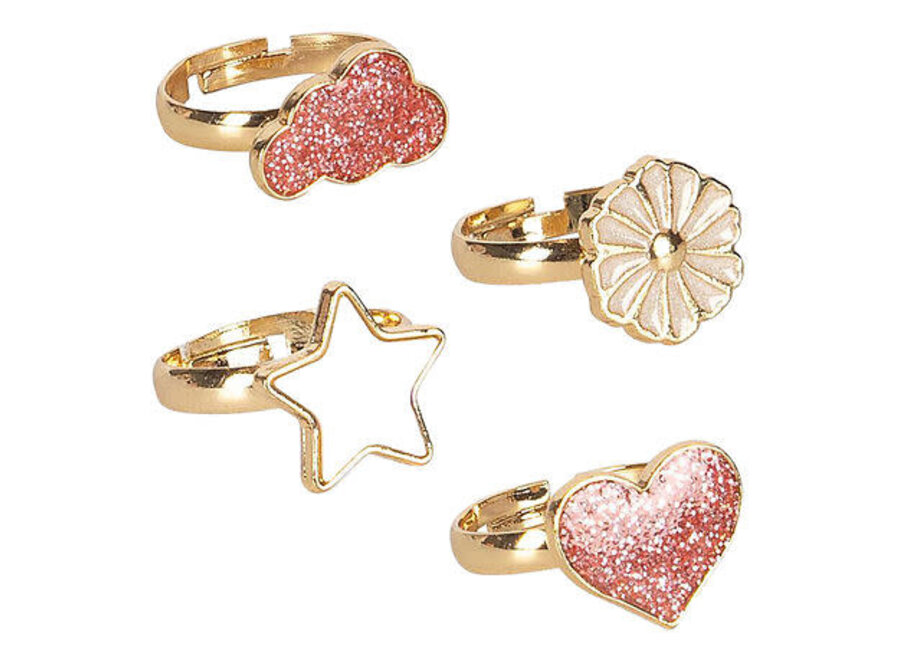Ring set - Multi color (12-pack)
