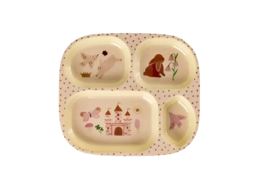 Kids 4 room plate - Fairy tale print
