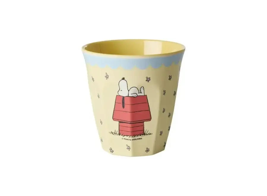 Melamine cup - Cream - Snoopy print
