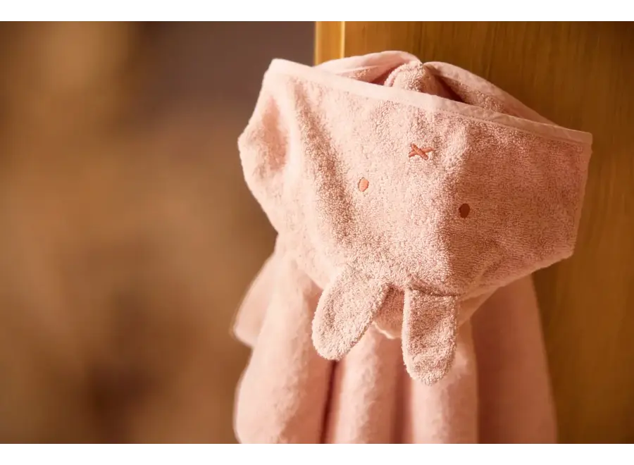 Badponcho Nijntje - Silk rose