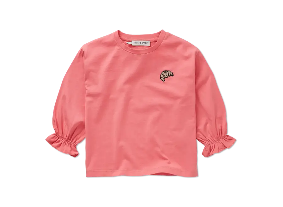 LS girls T-shirt Croissant - Bloom