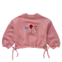 Boxy girls sweatshirt Bows - Painters blush