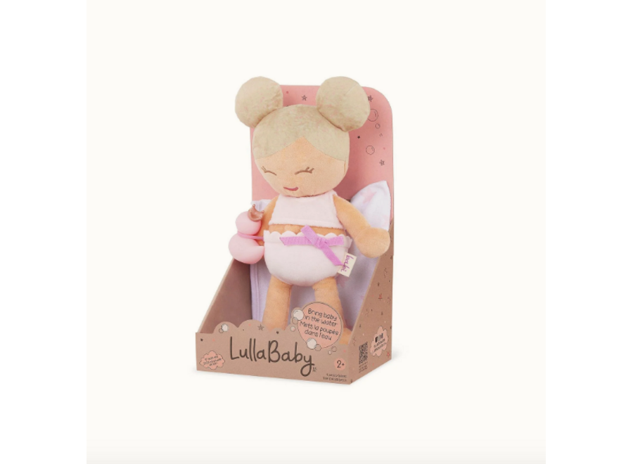 LullaBaby - Plush Girl Bath Doll Blond & Accessory