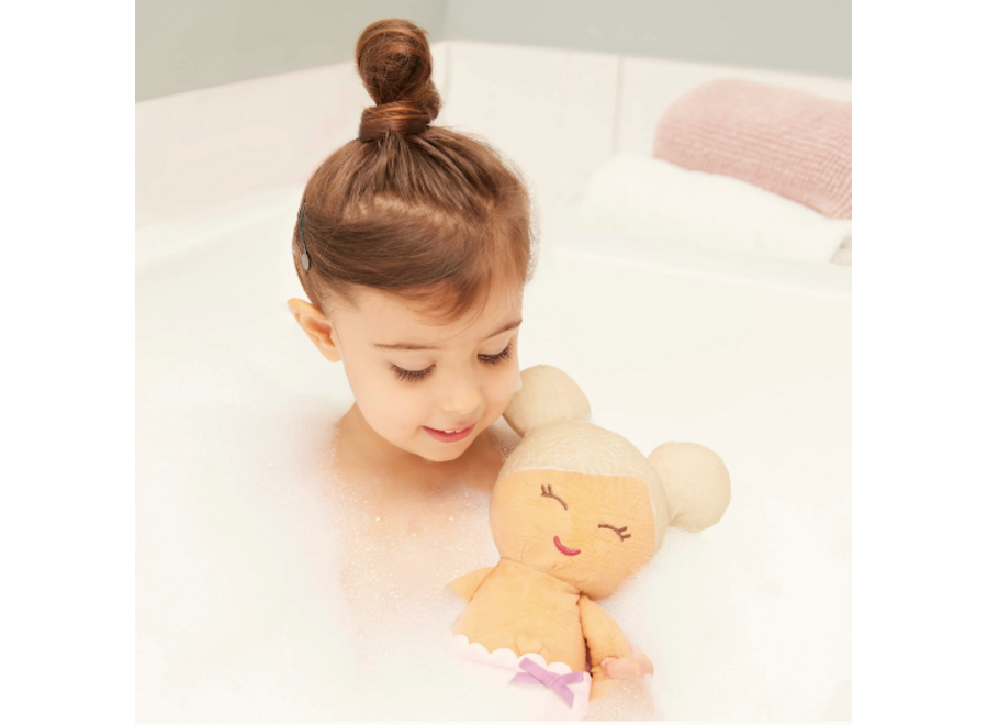 LullaBaby - Plush Girl Bath Doll Blond & Accessory