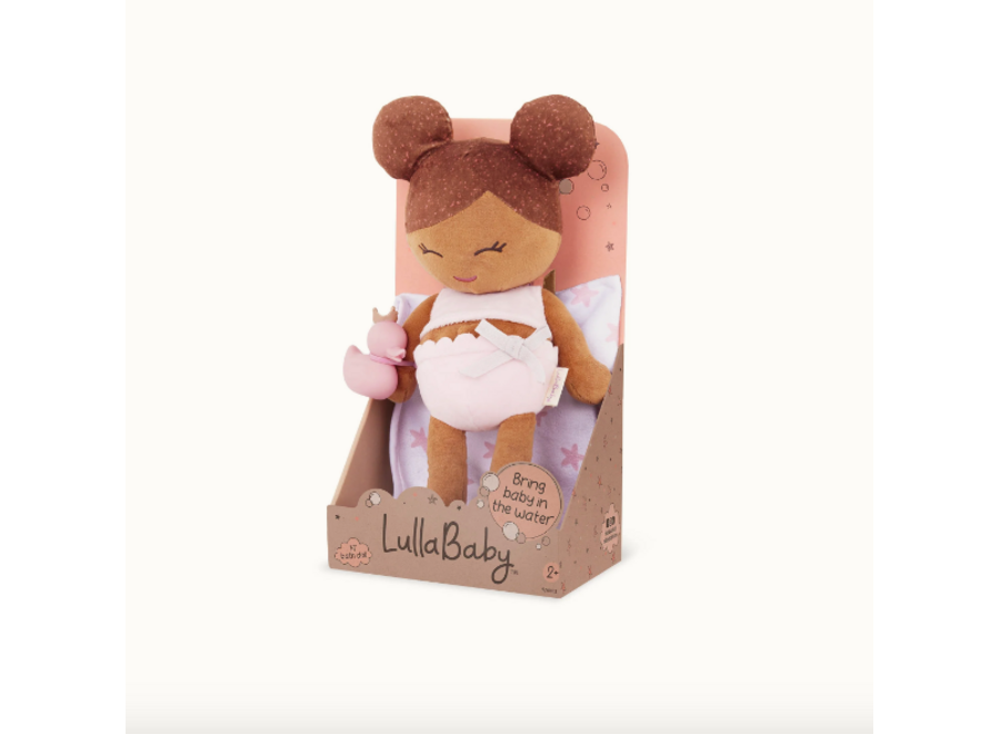 LullaBaby  - Plush Girl Bath Doll & Accessory