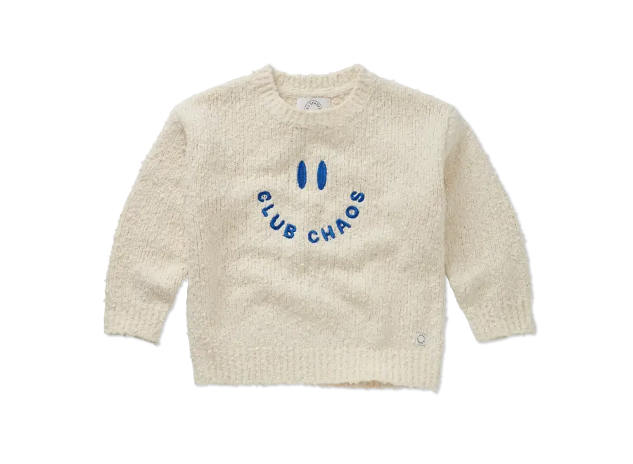 Sweater boucle club chaos - Ivory melee