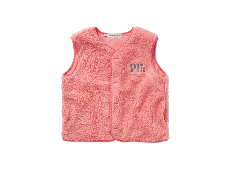 Loose teddy gilet - Bloom