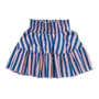Smock skirt stripes - Blue print