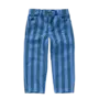 Straight denim pants stripes - Blue