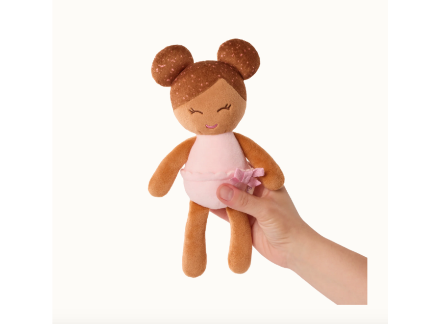 LullaBaby -  Small Plush Bath Brown Hair Girl Doll
