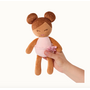 LullaBaby -  Small Plush Bath Brown Hair Girl Doll