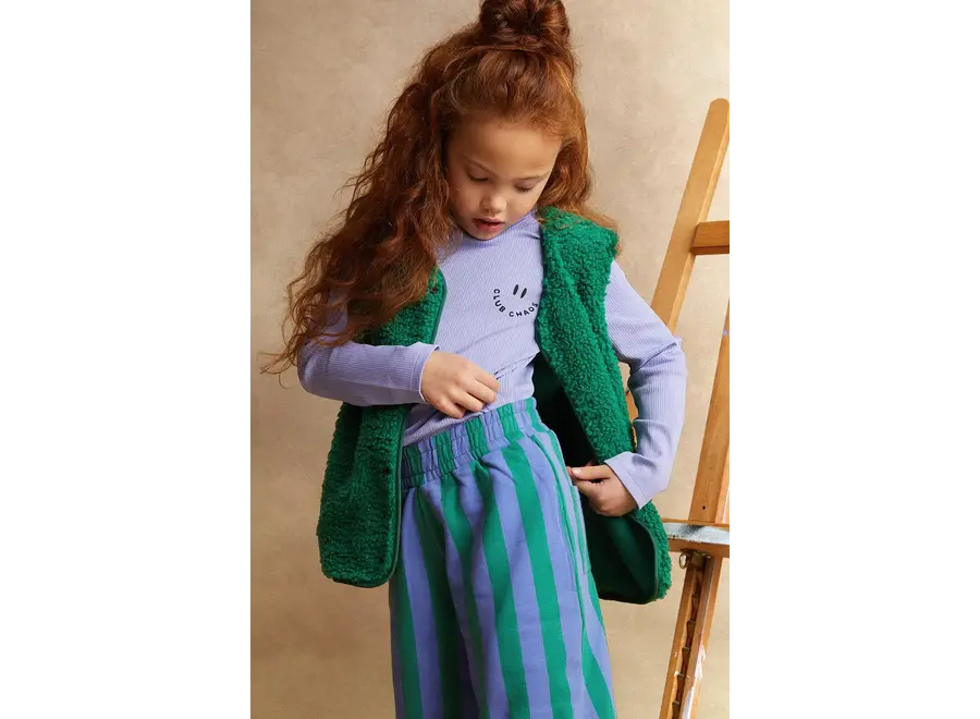 Rib turtleneck purple - Crayon cloud