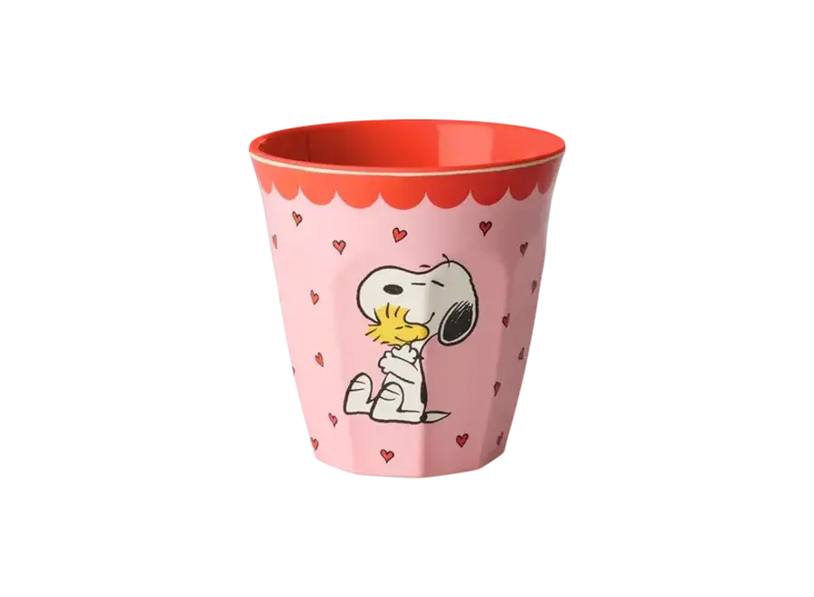 Melamine cup - Pink - Snoopy print