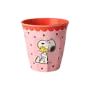 Melamine cup - Pink - Snoopy print