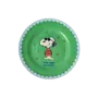 Round side plate - Green - Snoopy print
