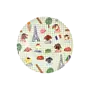 Melamine round plate - Soft blue - Paris