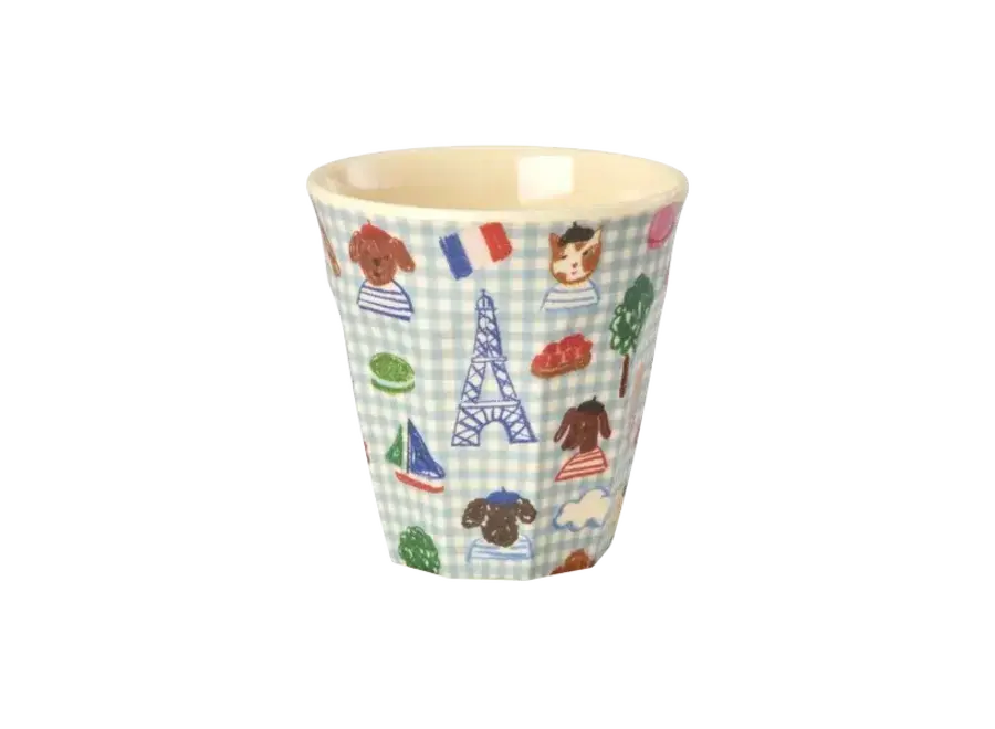 Melamine cup - Soft blue - Kids in Paris