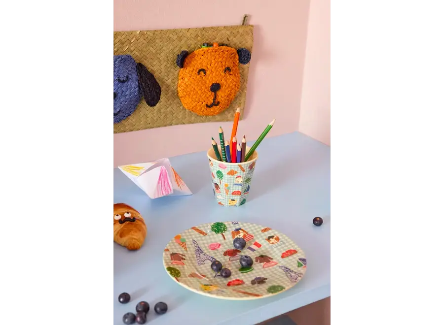 Melamine cup - Soft blue - Kids in Paris