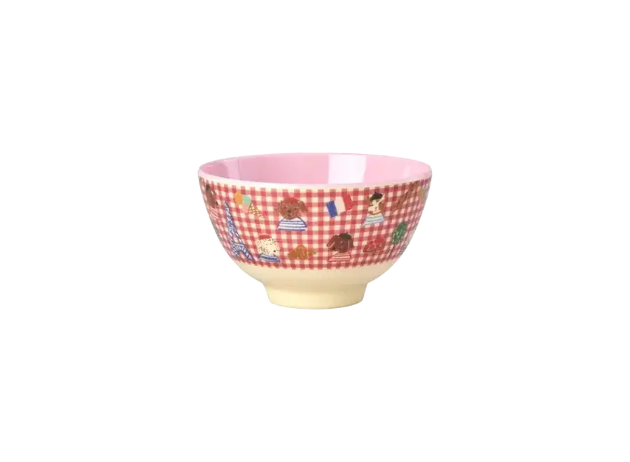 Melamine bowl small - Red - Paris (300ml)