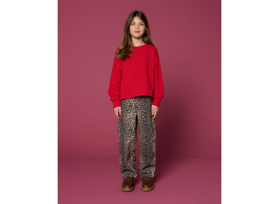 Ballon fit jeans - Leopard AOP