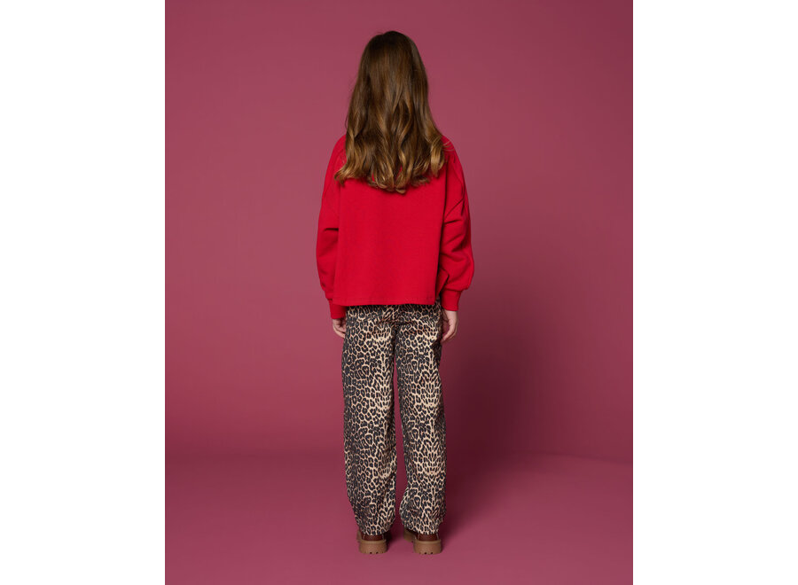 Ballon fit jeans - Leopard AOP