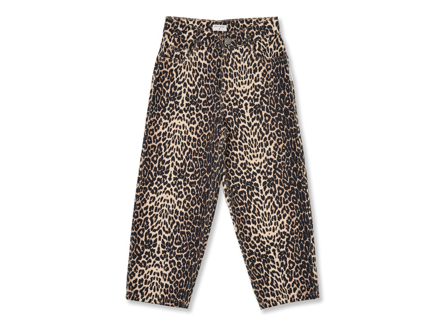 Ballon fit jeans - Leopard AOP