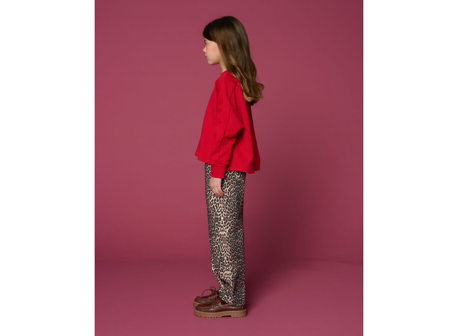 Ballon fit jeans - Leopard AOP