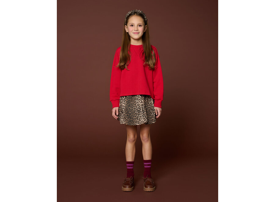 Ballon skirt - Leopard AOP