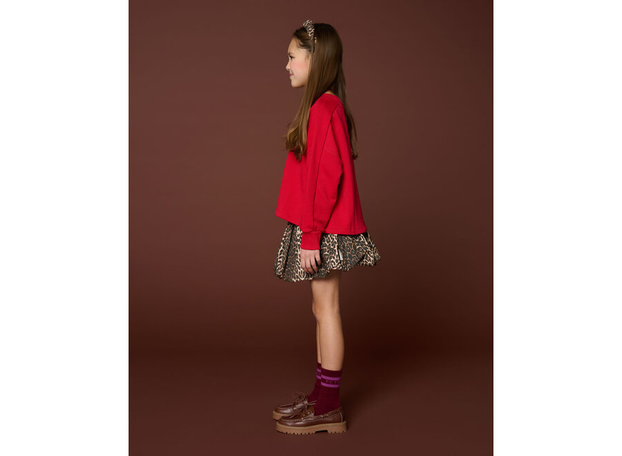 Ballon skirt - Leopard AOP