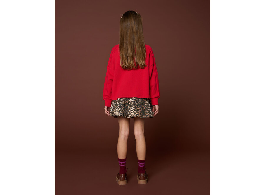 Ballon skirt - Leopard AOP