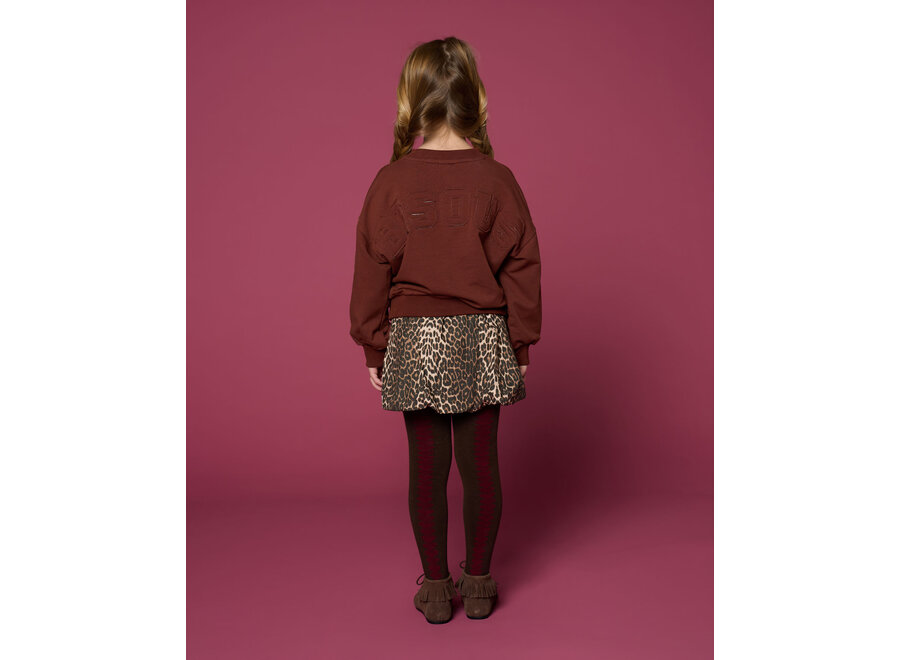 Ballon skirt - Leopard AOP