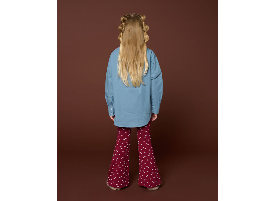 Bowie flared pants - Hearts AOP
