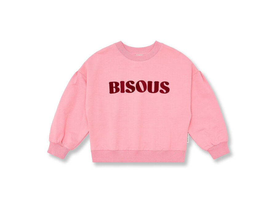 Easy sweater Bisous - Rose
