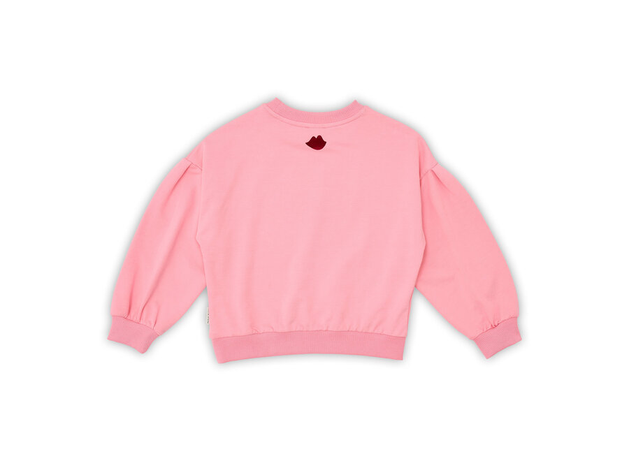 Easy sweater Bisous - Rose