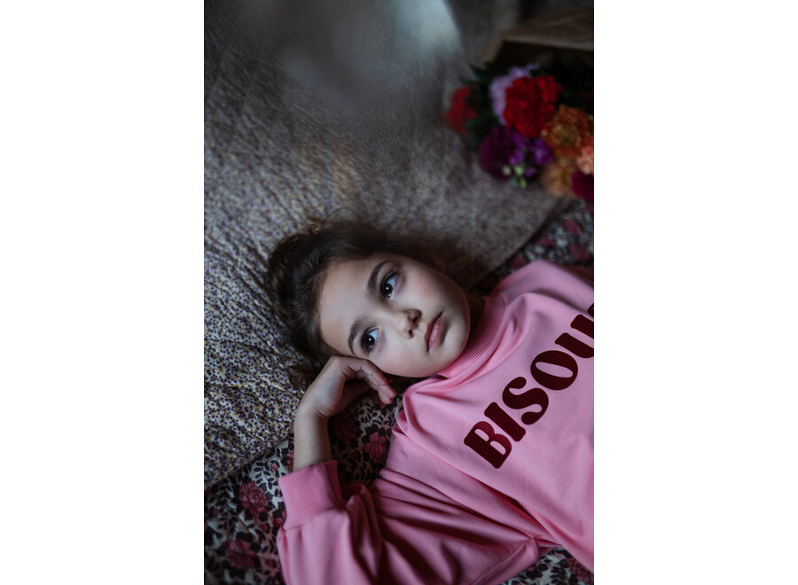 Easy sweater Bisous - Rose