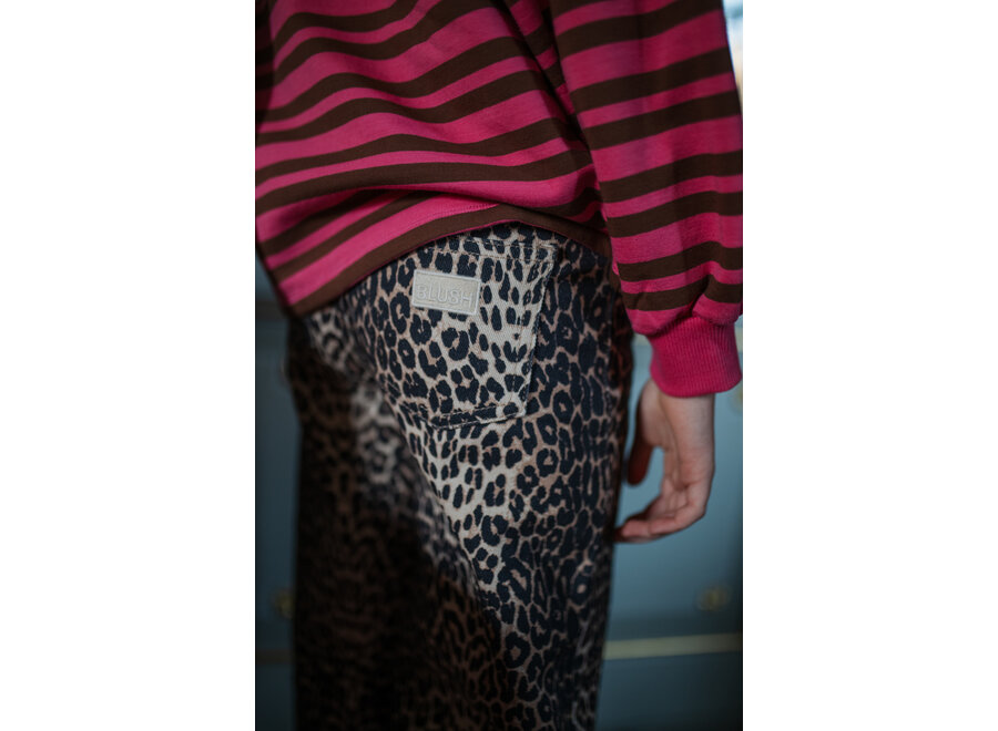 Easy sweater stripe - Pink/ brown